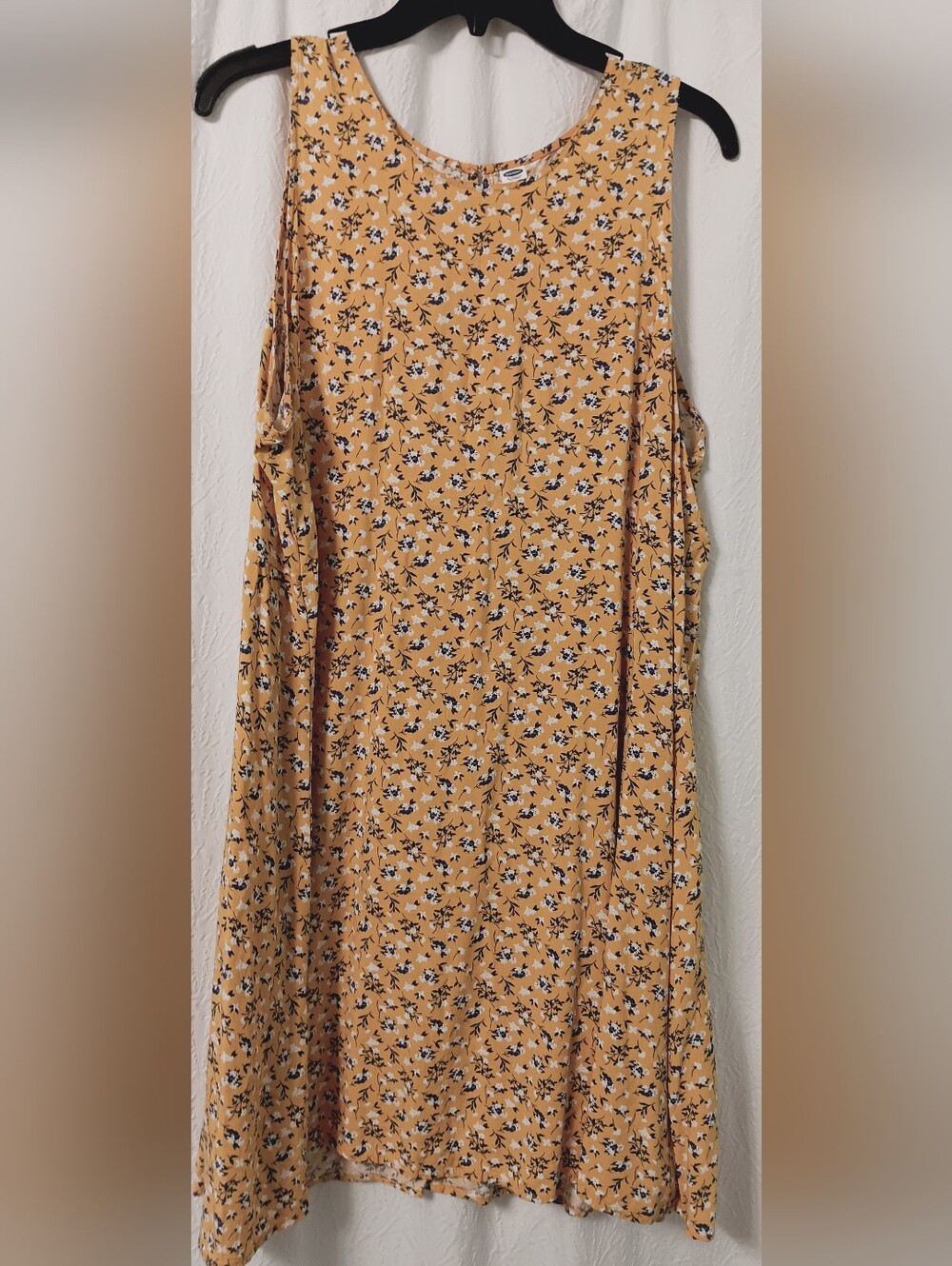 Old Navy Mustard Floral Sleeveless Summer Dress